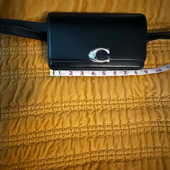 Coach Black Belt Bag with Silver Accent - Picture 5 of 7